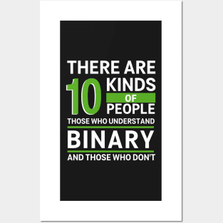 10 Types of People Binary Coding Posters and Art